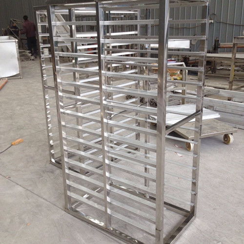 食品行业高效物流伙伴 烟台鹏翔不锈钢厂家直销架子车